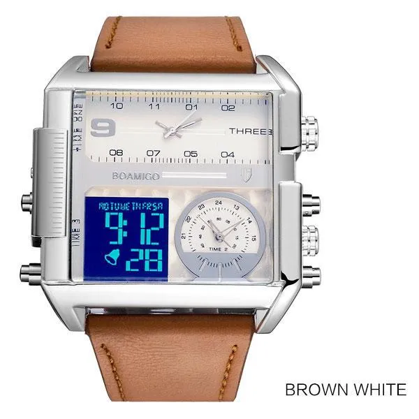 3-Timezone Luxury Sports Watch