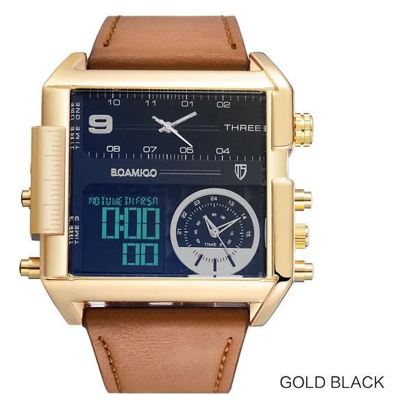 3-Timezone Luxury Sports Watch
