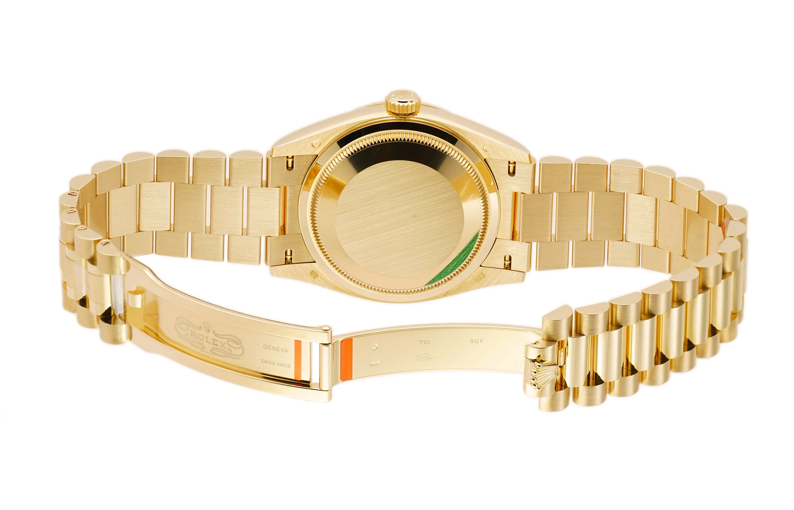 36mm 18k Yellow Gold President Champagne Diamond Dial