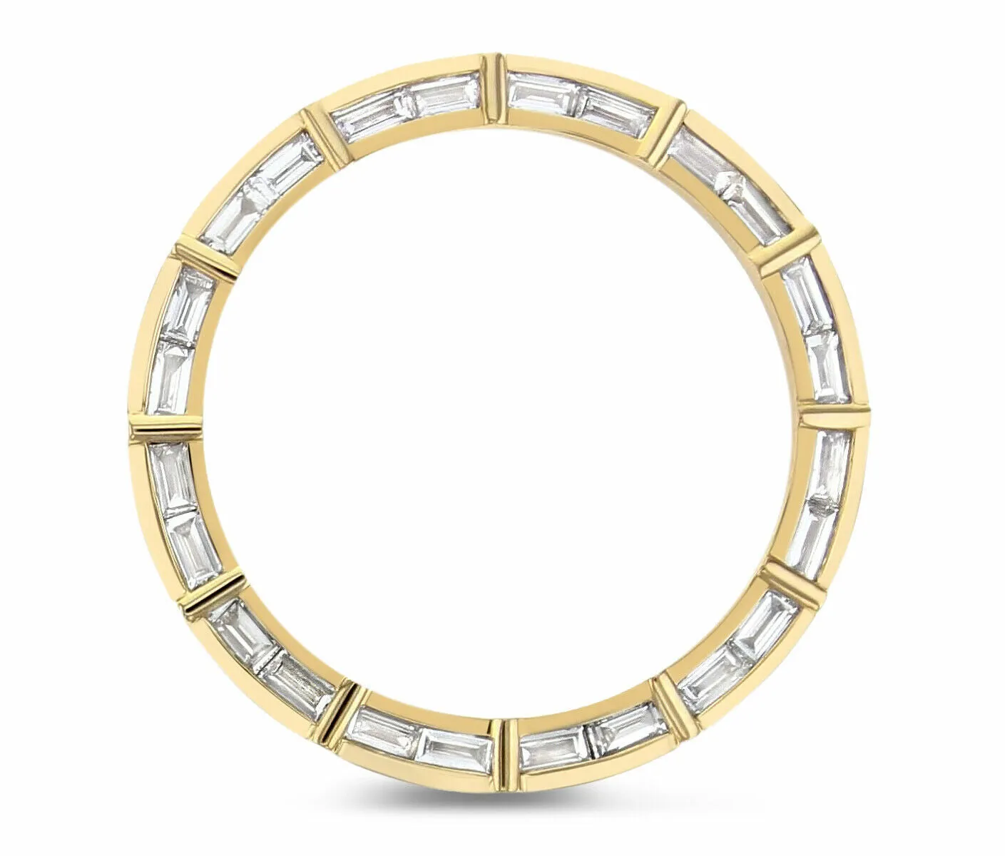 3.75CT 18KY BAGUETTE DIAMOND BEZEL FOR ROLEX DAYTONA 16523, 16518, 16528, 16568