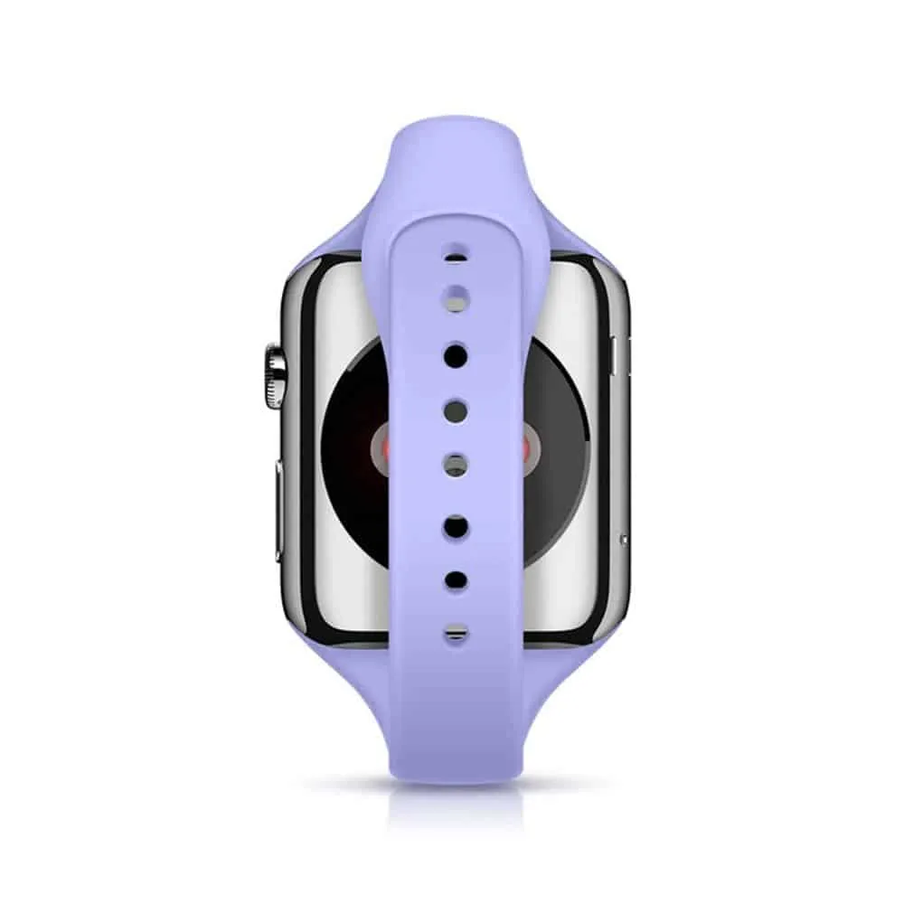 38/40/41mm Apple Watch  Slim Style Silicone Strap - White