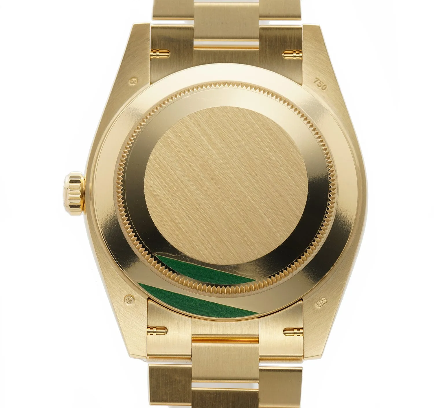 40mm 18k Yellow Gold President Diamond Bezel Champagne Baguette Diamond Dial