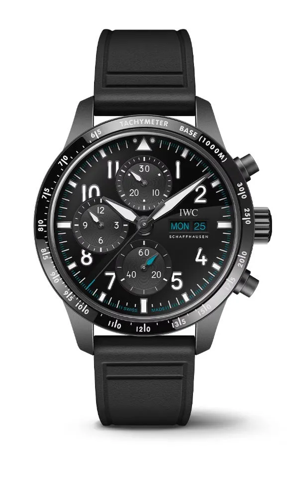 41mm Pilots Performance Watch with Black Dial in Ceratanium, Strap