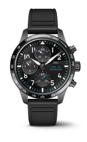 41mm Pilots Performance Watch with Black Dial in Ceratanium, Strap