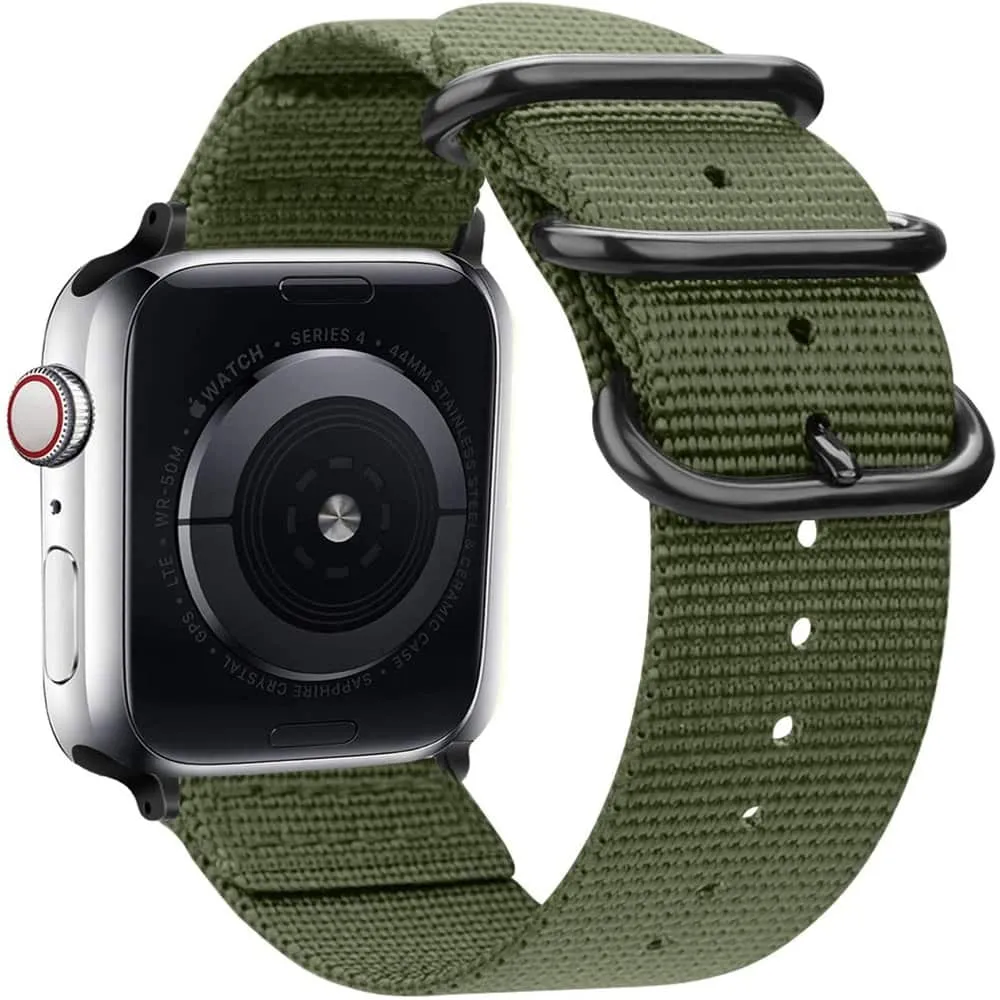 42/44/45/49mm Apple Watch nylon strap - Green