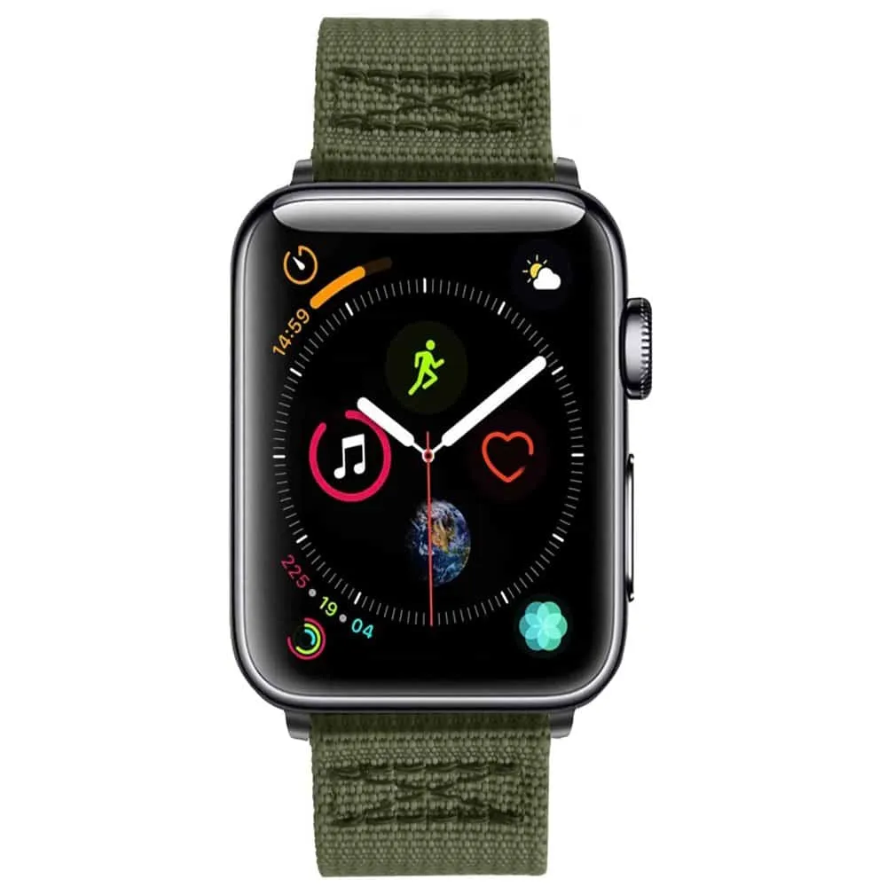 42/44/45/49mm Apple Watch nylon strap - Green