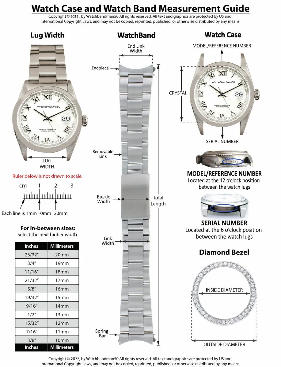 4.50CT SAPPHIRE & DIAMOND ALTERNATING FOR ROLEX SUBMARINER, GMT MASTER 2 14KW