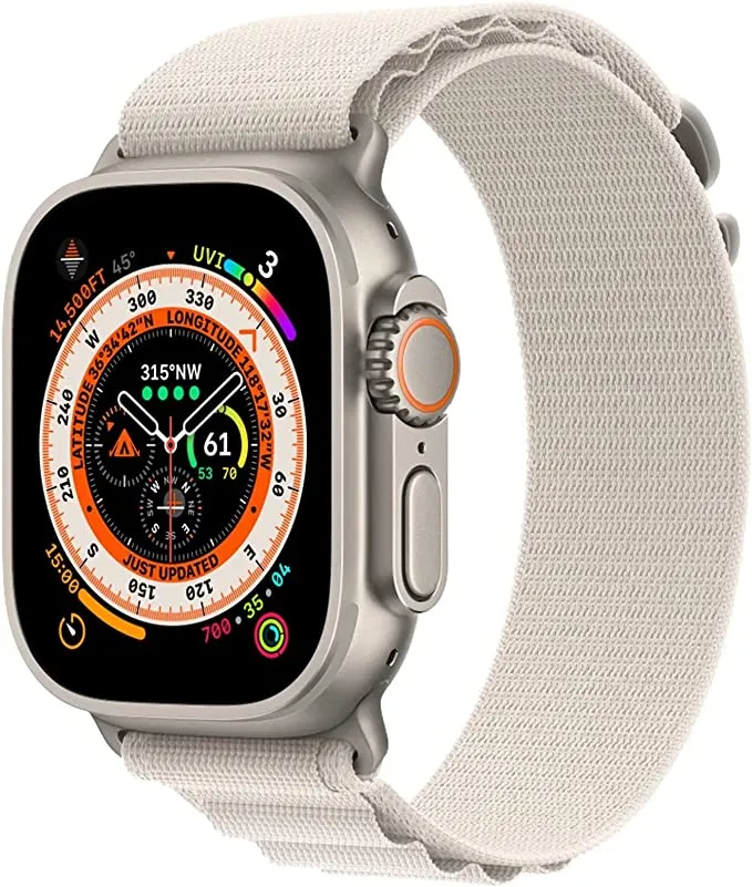 Alpine Band Strap Compatible With Apple Watch 42MM 44MM 45MM 49MM-White