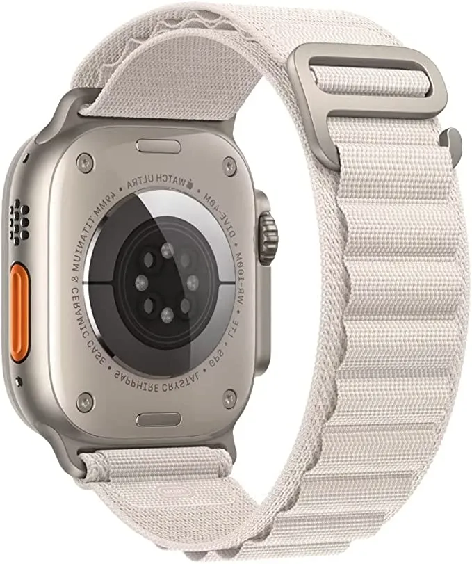 Alpine Band Strap Compatible With Apple Watch 42MM 44MM 45MM 49MM-White