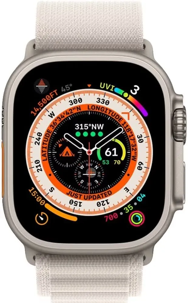 Alpine Band Strap Compatible With Apple Watch 42MM 44MM 45MM 49MM-White