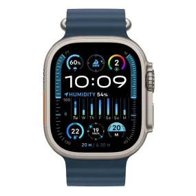Apple Watch Ultra 2 49mm Titanium Case GPS   Cellular Blue Ocean Band - Open Never Used (AU Version)