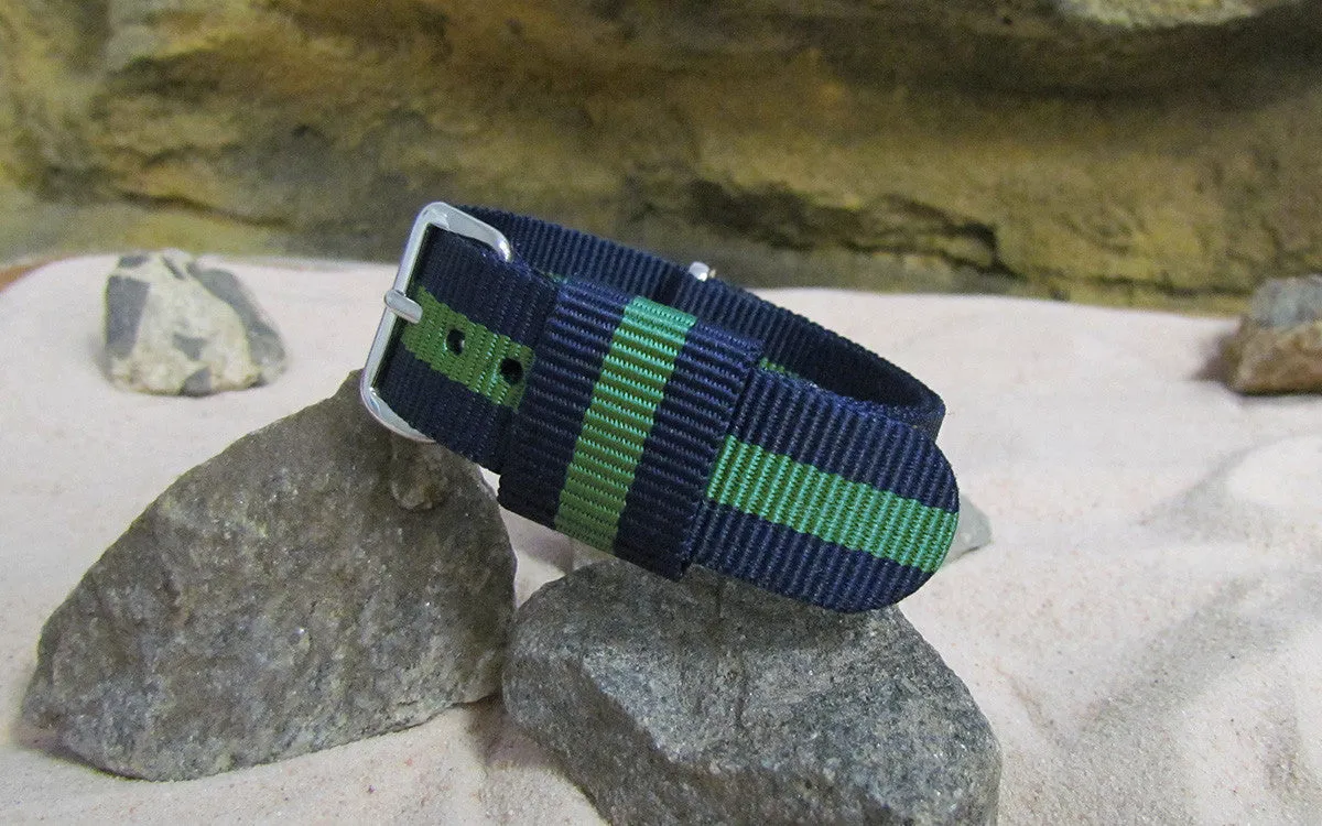 Aurora RAF Military Style Watch Strap w/ Polished Hardware 18mm