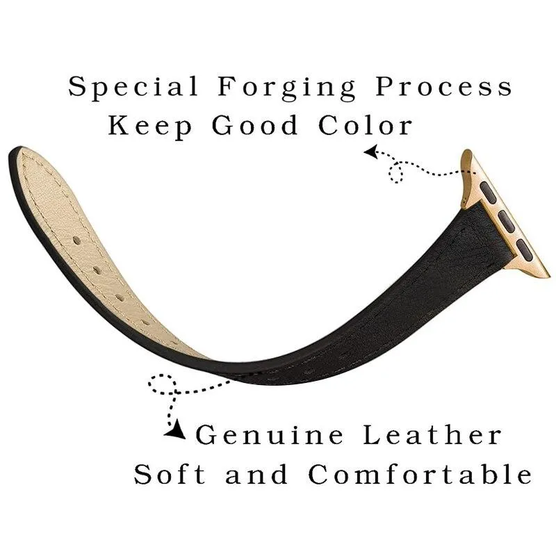 Aurum Slim Genuine Leather Band