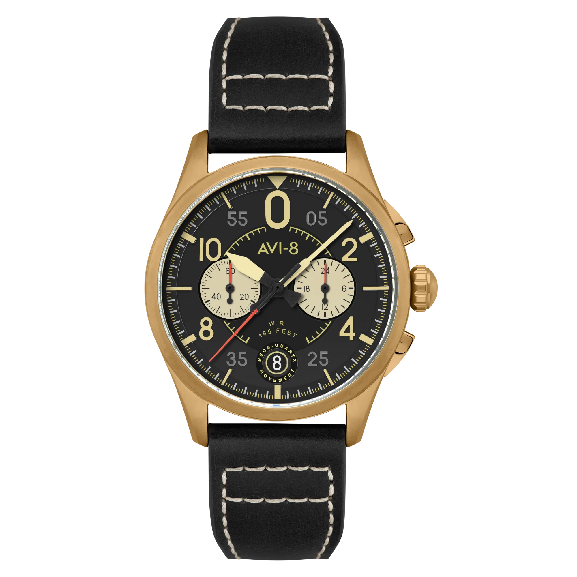 AVI-8 Spitfire Lock Chronograph Void Black Men's Watch AV-4089-07