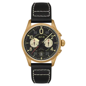 AVI-8 Spitfire Lock Chronograph Void Black Men's Watch AV-4089-07