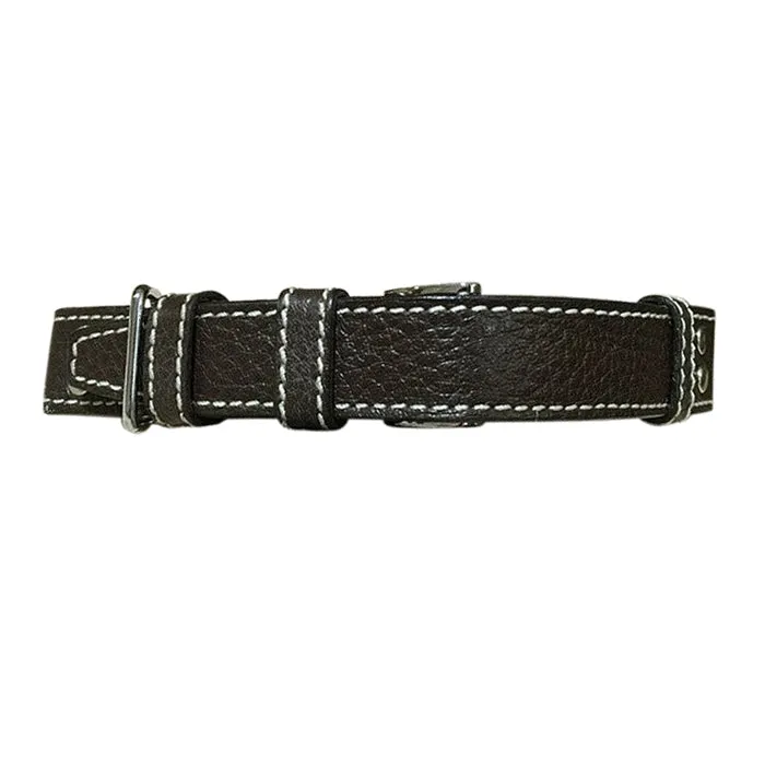 Aviator VII | Mocha | One-Piece | Buffalo Leather | Polished Hardware