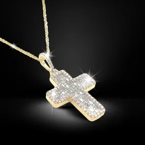Baguette Diamond Cross Pendant