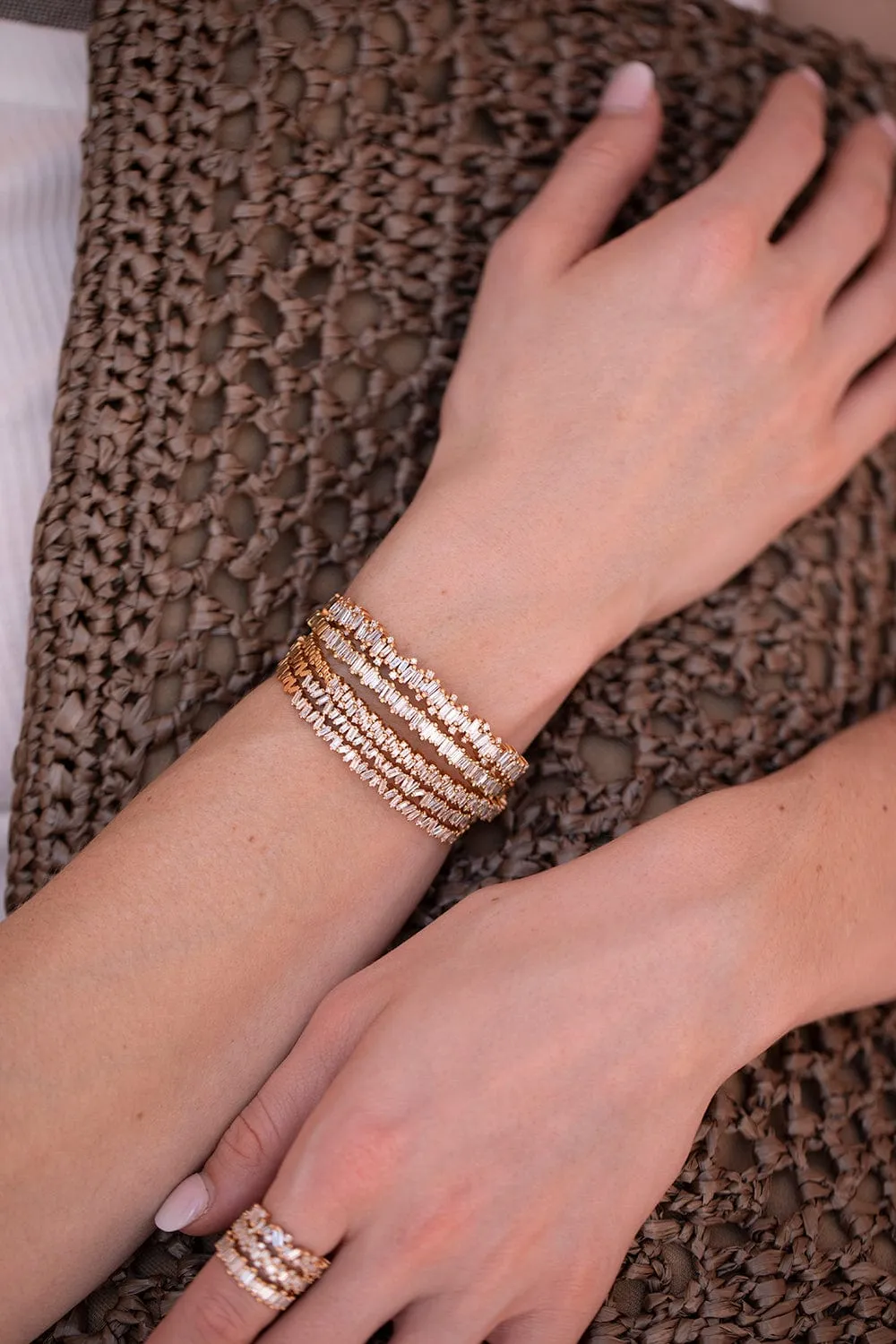 Baguette Diamond Fireworks Bangle