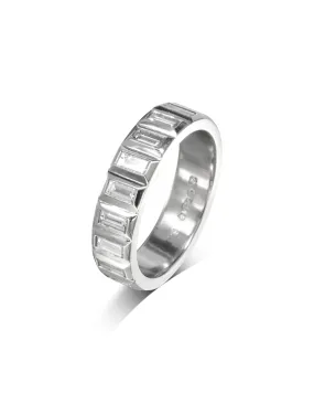 Baguette Diamond Platinum Eternity Ring