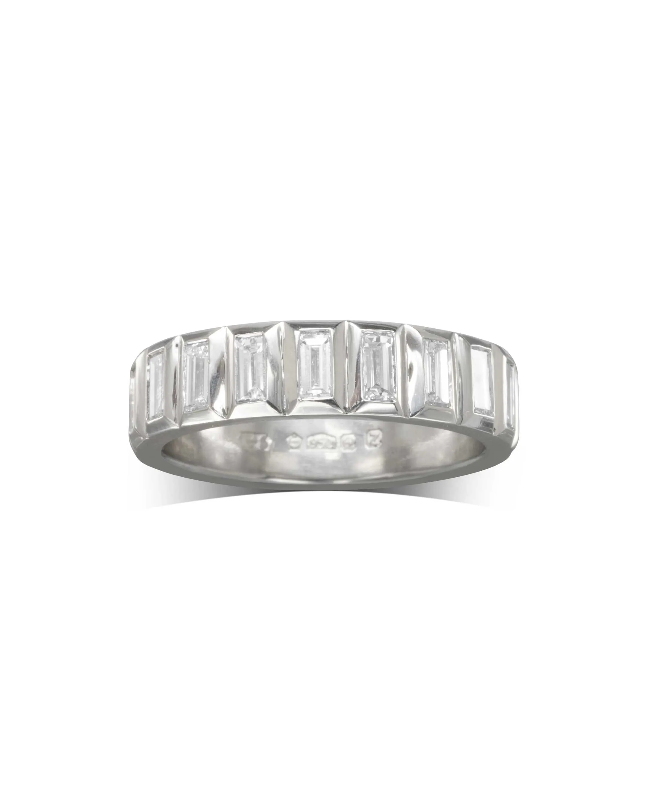 Baguette Diamond Platinum Eternity Ring