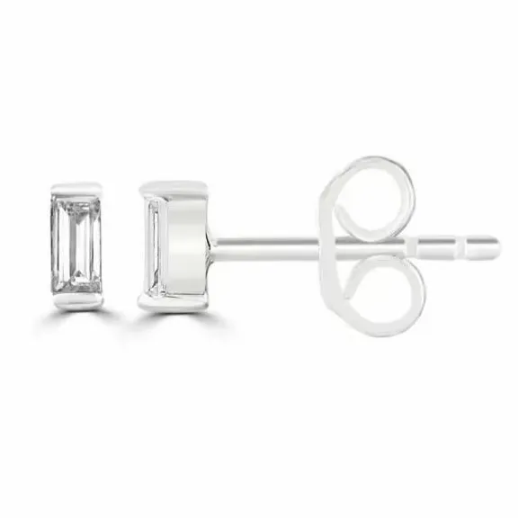 Baguette Diamond Studs