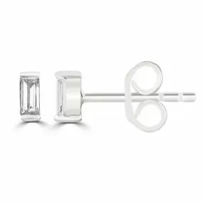 Baguette Diamond Studs