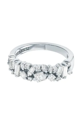 Baguette Princess Cut Half Band