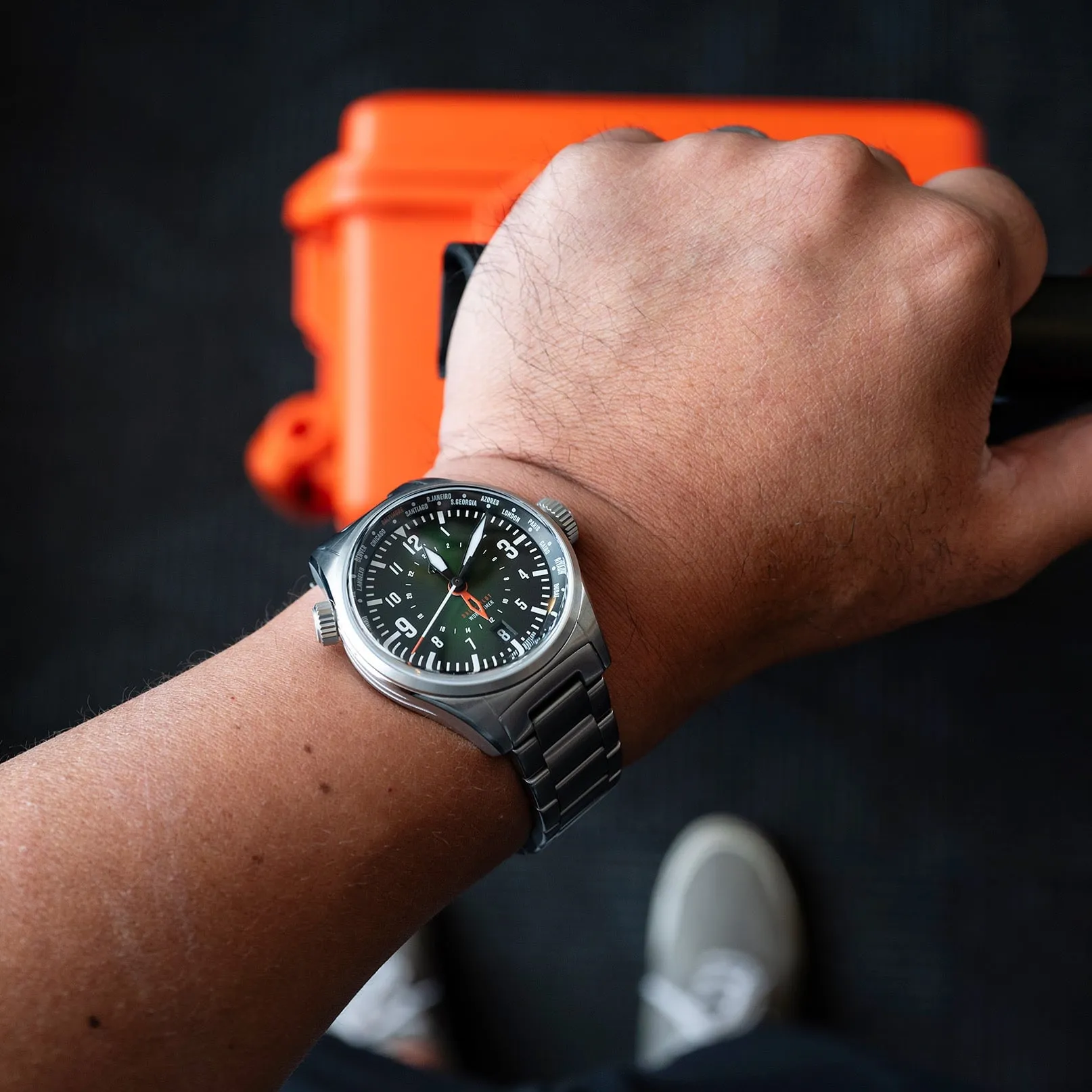 Balt-Pilot Worldtimer Dark Emerald