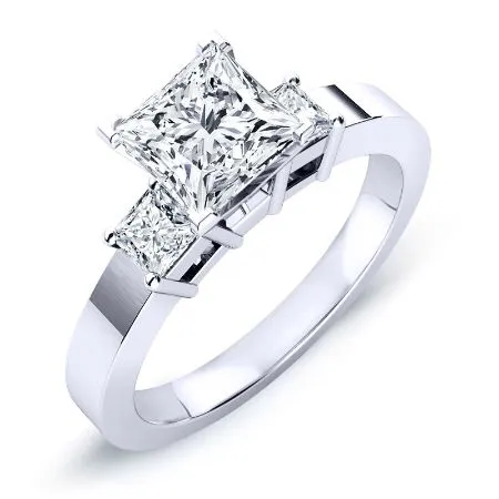 Bellflower - Princess Lab Diamond Bridal Set (IGI Certified)