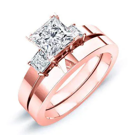 Bellflower - Princess Lab Diamond Bridal Set (IGI Certified)