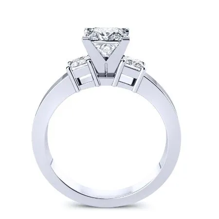 Bellflower - Princess Lab Diamond Bridal Set (IGI Certified)