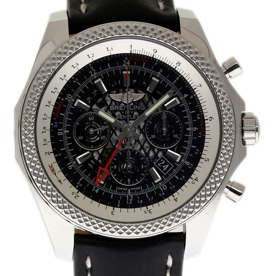 Breitling Bentley Chronograph Automatic Chronometer Black Dial Men's Watch AB043112/BC69