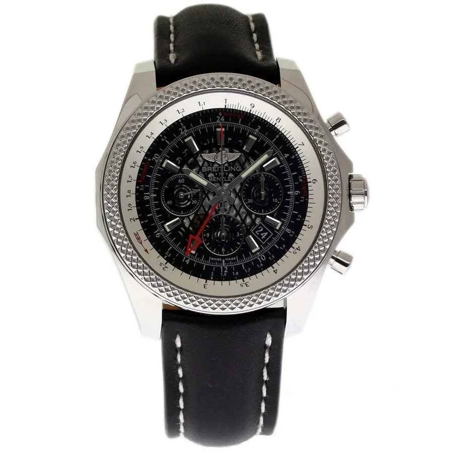 Breitling Bentley Chronograph Automatic Chronometer Black Dial Men's Watch AB043112/BC69