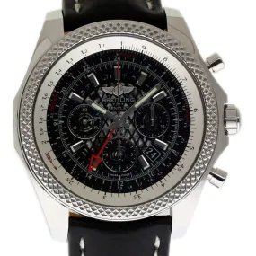 Breitling Bentley Chronograph Automatic Chronometer Black Dial Men's Watch AB043112/BC69
