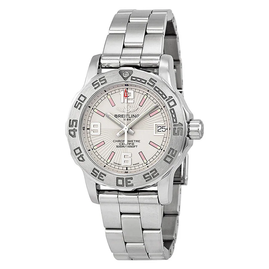 Breitling Colt Silver Rose Dial Stainless Steel Ladies Watch A7738711-G765SS A7738711/G765 - 158A