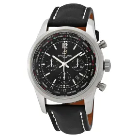 Breitling Transocean Chronograph Unitime Pilot Black Dial Men's Watch AB0510U6-BC26BKLT AB0510U6/BC26-441X-A20BASA.1