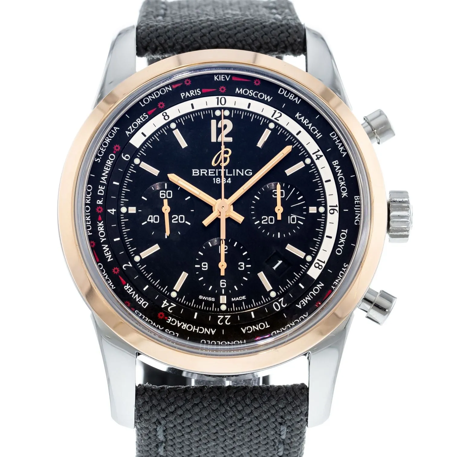 Breitling Transocean Chronograph Unitime Pilot UB0510