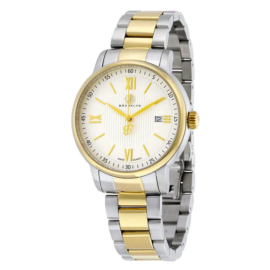 Brooklyn Livingston Classic Swiss Quartz Silver Dial Men's Watch 101-M71122