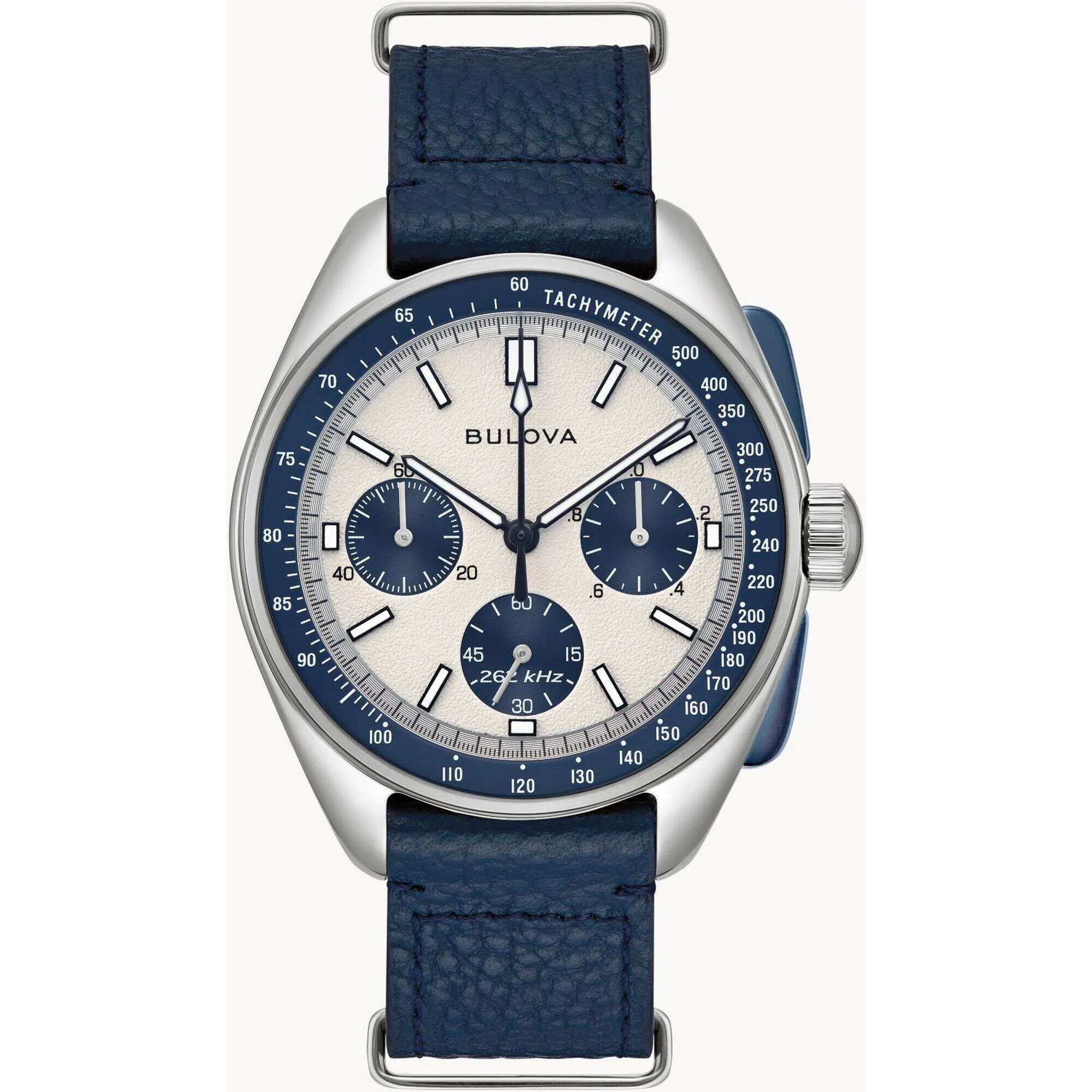 Bulova Men's Watch - Lunar Pilot Chronograph Silver Tone Dial Bracelet | 98K112
