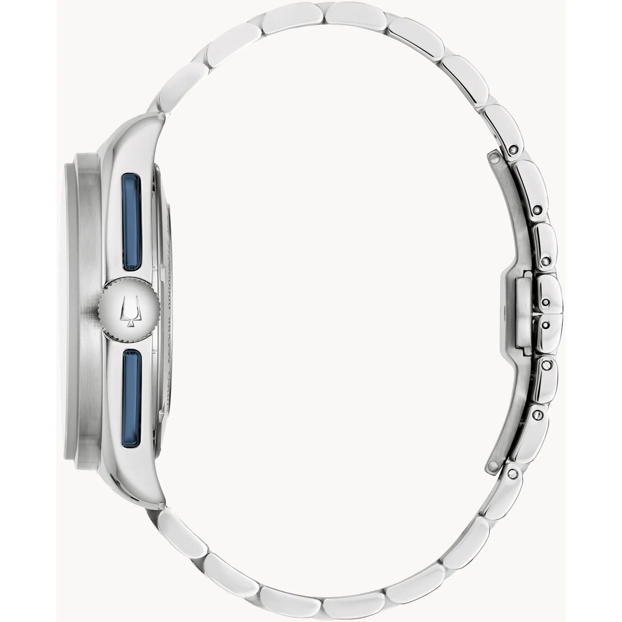 Bulova Men's Watch - Lunar Pilot Chronograph Silver Tone Dial Bracelet | 98K112