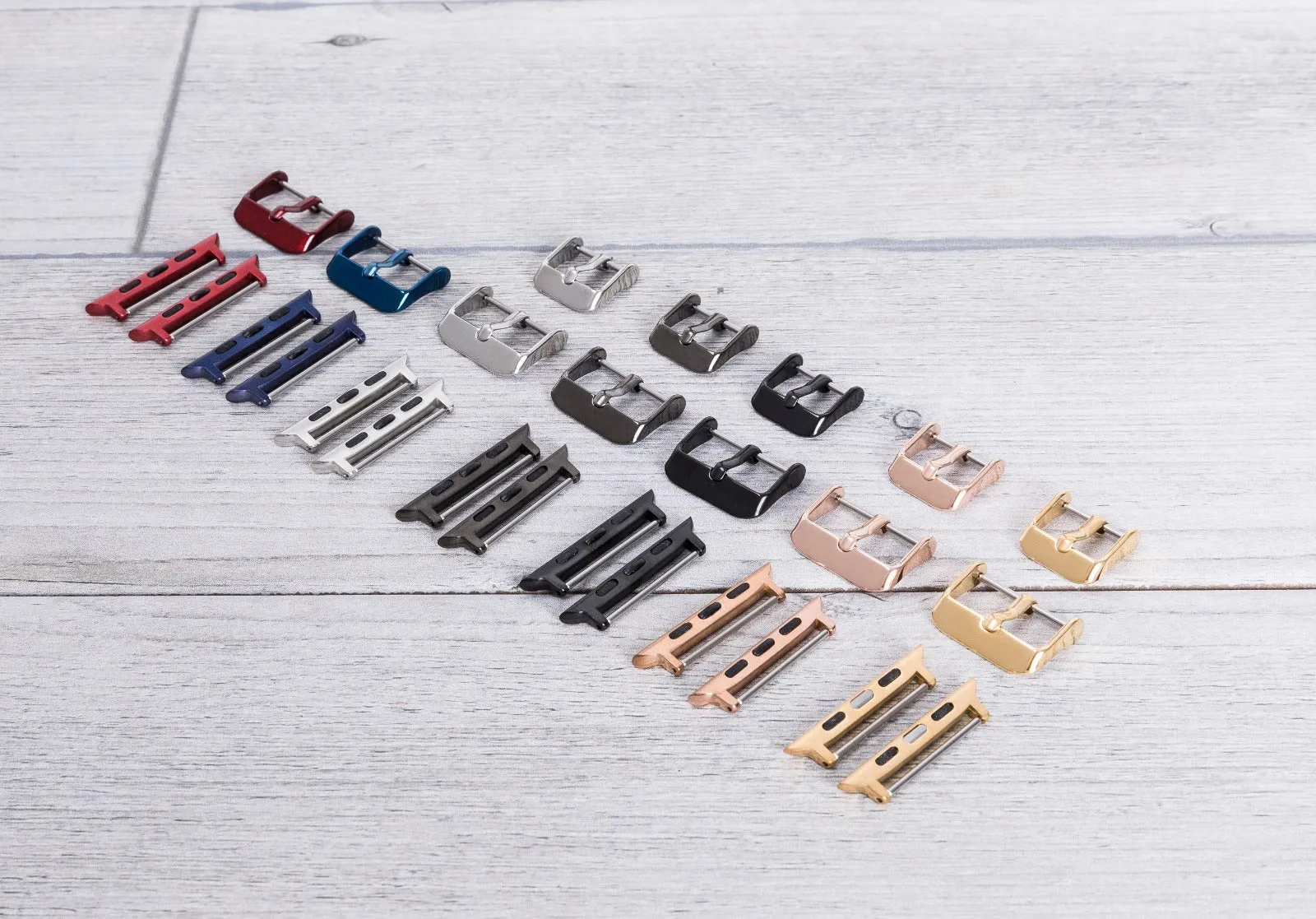Burnished Red Leather Slim Apple Watch Band