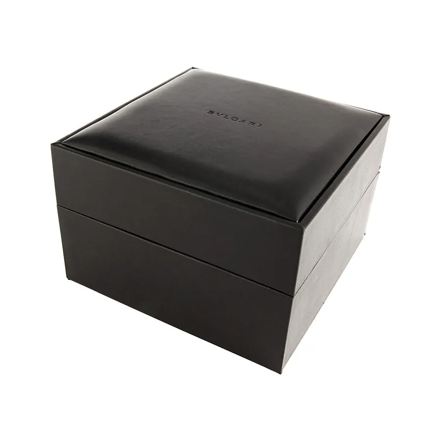 Bvlgari-Bvlgari Automatic Black Dial Stainless Steel Watch 102072