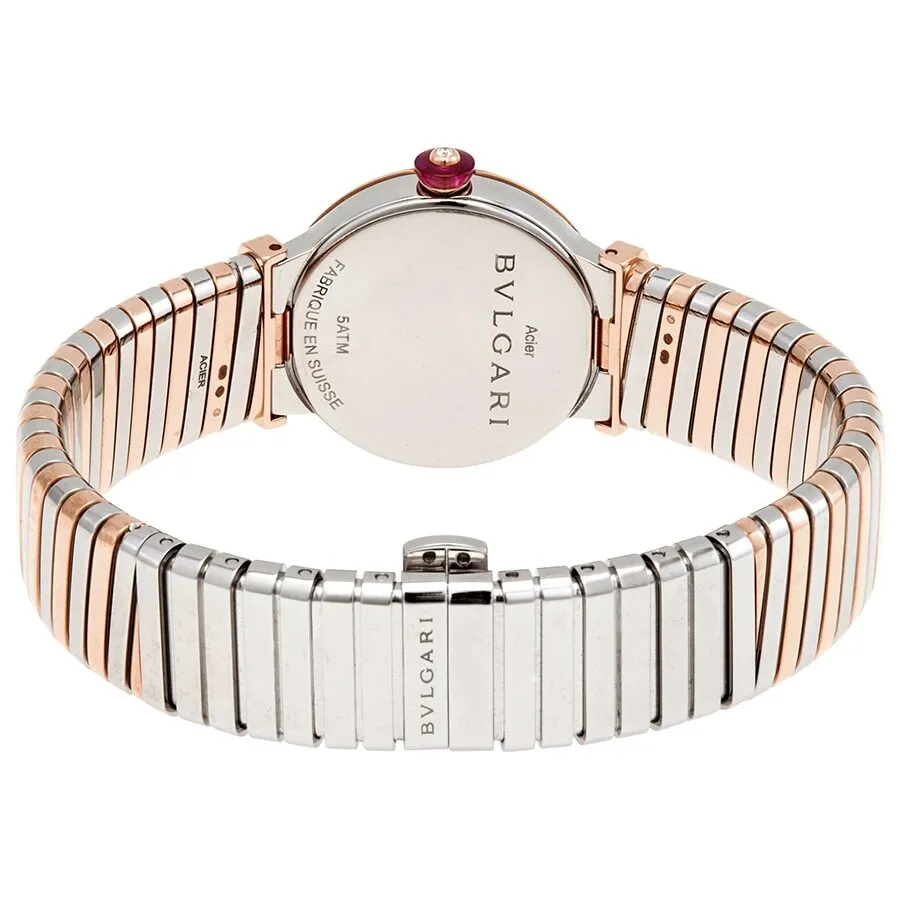 Bvlgari LVCEA Tubogas Quartz Diamond White Mother of Pearl Dial Ladies Watch 102952