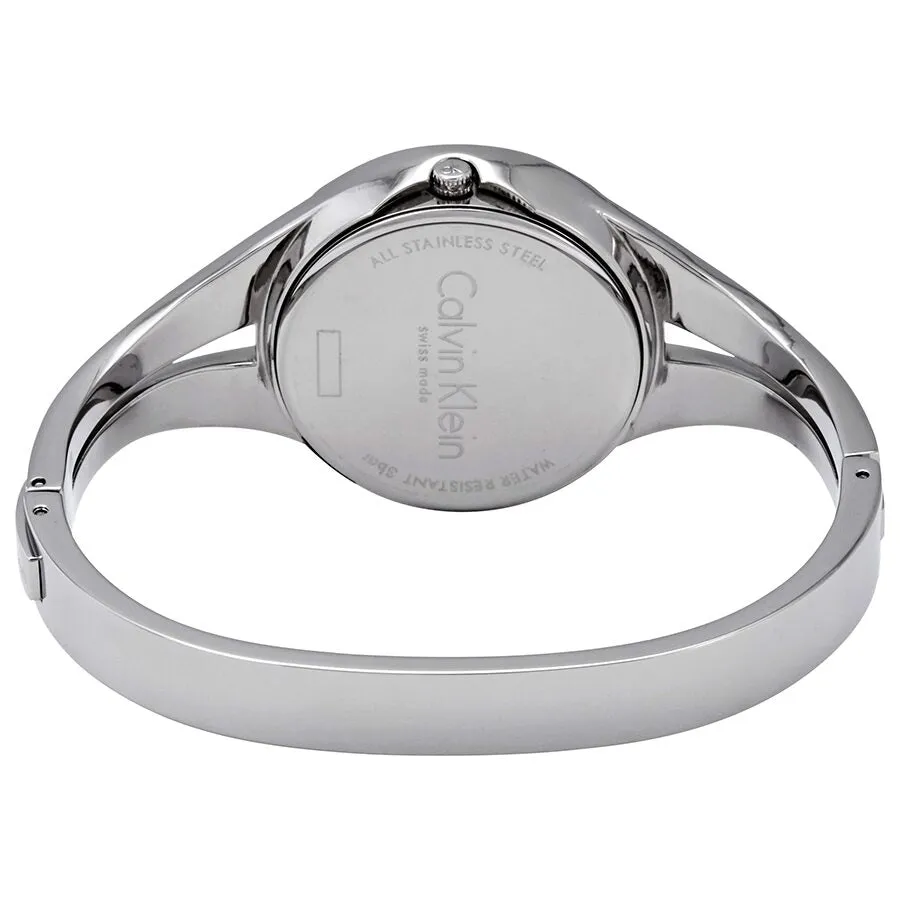 Calvin Klein Addict Black Dial Bangle Ladies Medium Watch K7W2M111