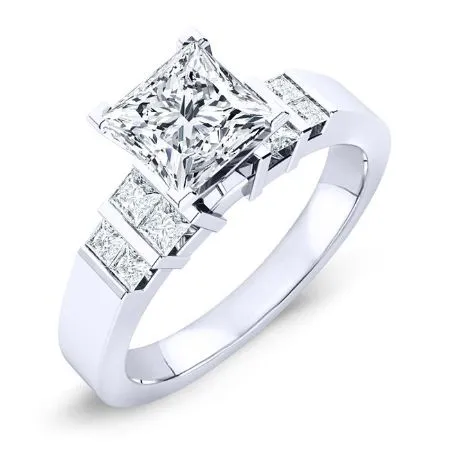 Carnation - Princess Lab Diamond Bridal Set (IGI Certified)