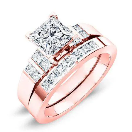 Carnation - Princess Lab Diamond Bridal Set (IGI Certified)