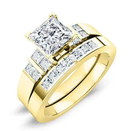 Carnation - Princess Lab Diamond Bridal Set (IGI Certified)
