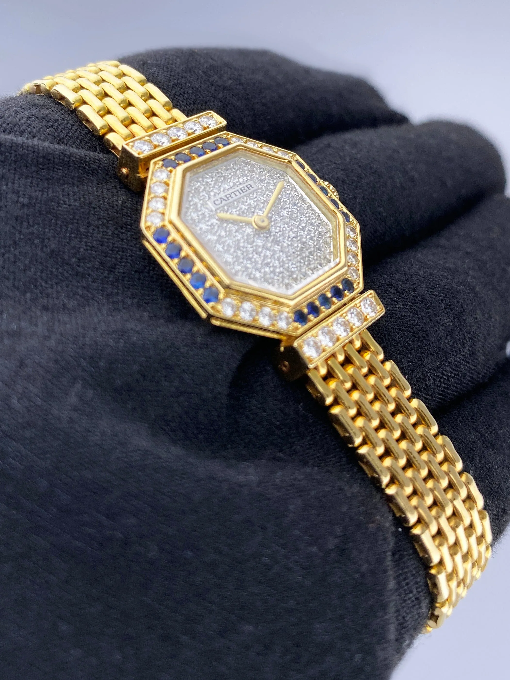 Cartier Paris Andine Diamond Sapphire Ladies Watch