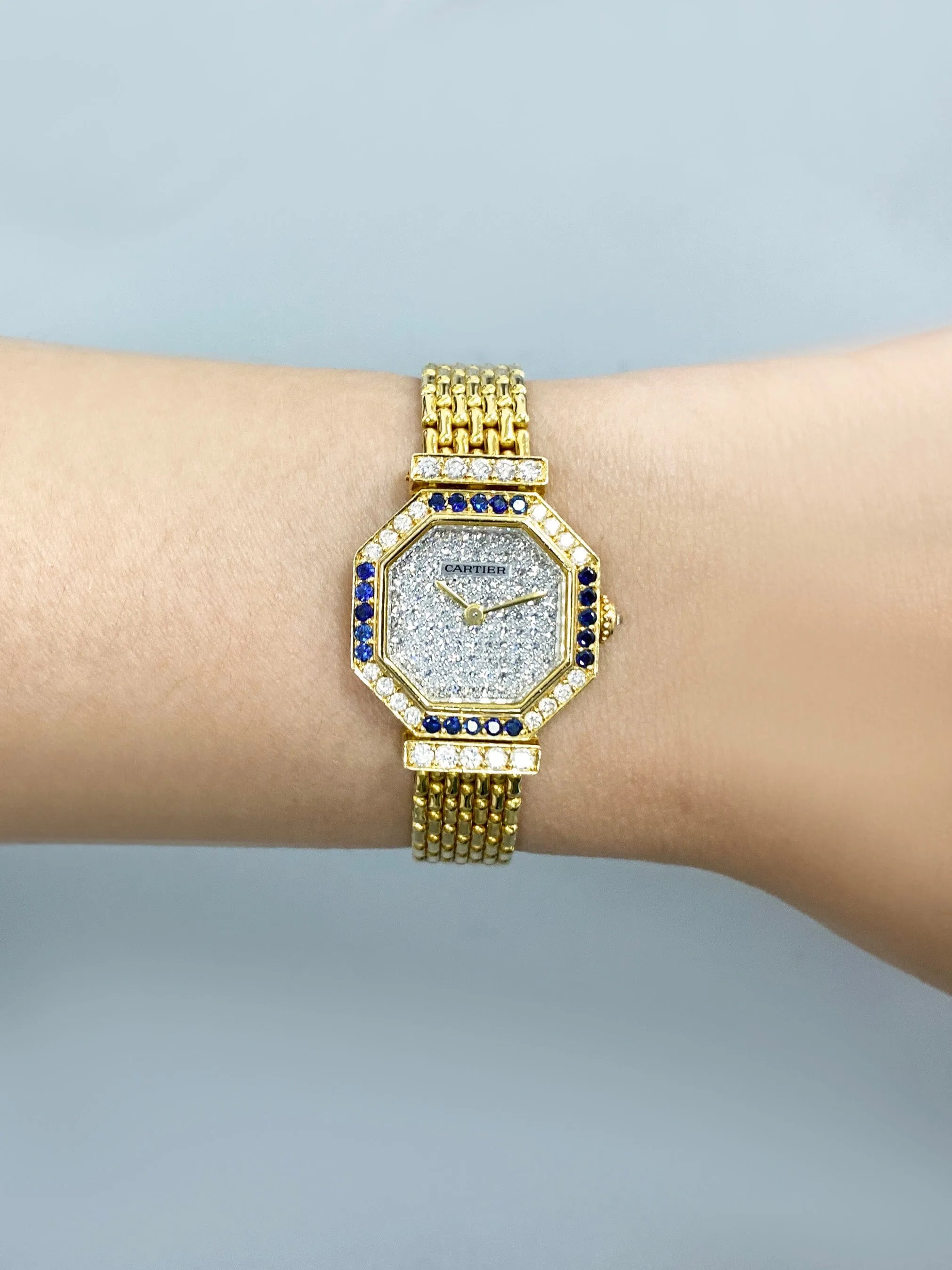 Cartier Paris Andine Diamond Sapphire Ladies Watch