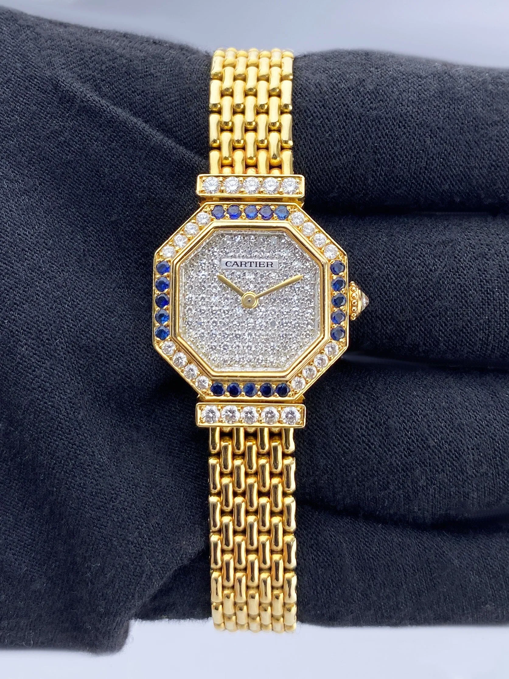 Cartier Paris Andine Diamond Sapphire Ladies Watch